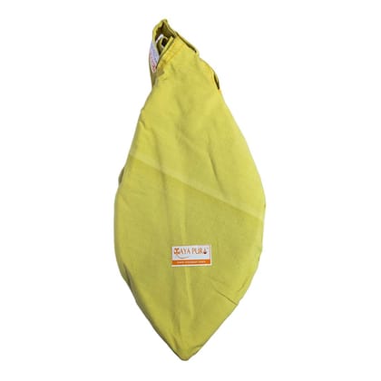 MAYAPURI Pure Cotton Japa Bag, Bead Bag, Gomukhi Japa Mala Bag or Cotton Chanting Bag with Zip Pocket and Sakshi Mala Counter (Avocado Green)