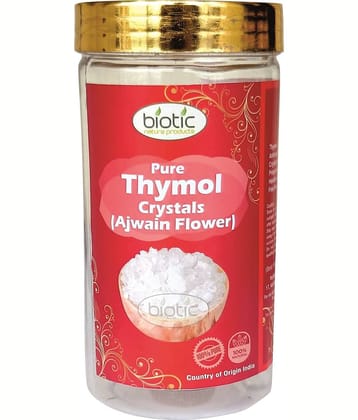 Biotic Thymol Crystals - Sat Ajwain Crystals - Ajwain Phool - Thymol Crystal Pure - ​Vamu Puvvu 100 gram