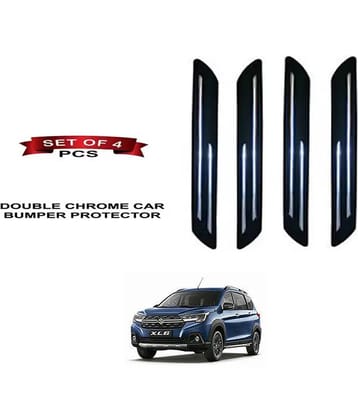 RONISH Rubber Car Bumper Protector Guard (Double Chrome) For Maruti Suzuki XL6