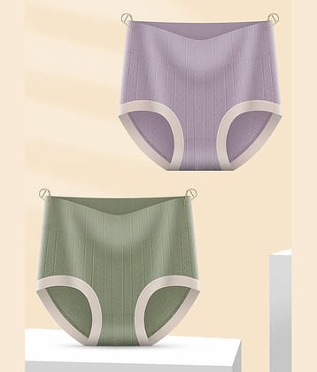 Flenzy Pack of 2 Nylon Hipster For Women ( Multicolor3 )