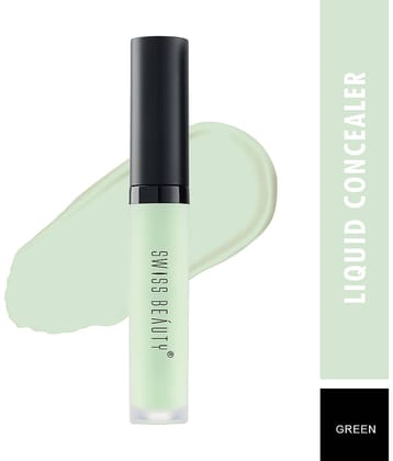Swiss Beauty  Liquid Concealer  Liquid Concealer Green Light Pack of 2 6 mL