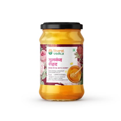 Bharat Vedica Rose Petal Honey, 350 gm