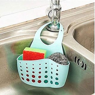 right traders Kitchen Bathroom Sponge Soap Water Draining Hanging Plastic Holder Organizer (1 Pc)