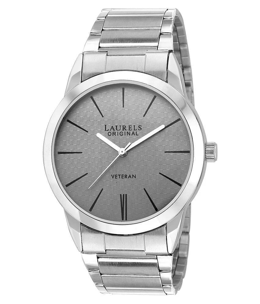 Laurels Silver Analog Watch