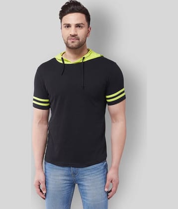 Gritstones Pack of 1 Cotton Blend Regular Fit Men's T-Shirt ( Black )