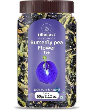 HIBASCO Dried Butterfly Pea Flower Tea Loose Leaf 60 gm