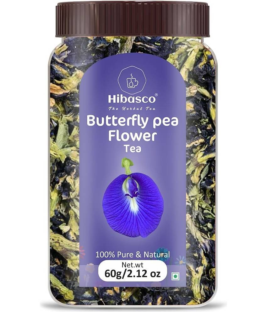 HIBASCO Dried Butterfly Pea Flower Tea Loose Leaf 60 gm