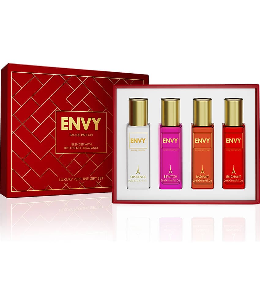 Envy Luxury Gift Set For Women - Opulence, Bewitch , Radiant & Enchant (20ML Each EDP Set )