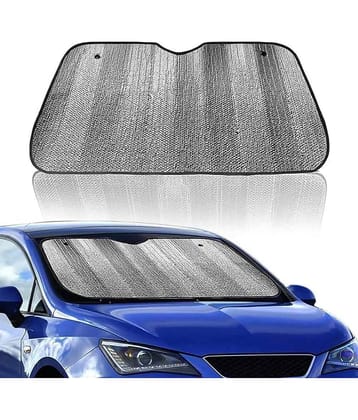 Car Sunshade for Front Windshield Foldable Cool Reflective Sun Blocker for Car Interior Block 98% UV Rays Premium Aluminum Foil Heat Insulation Sun Shade Perfect for Car, Van,SUV