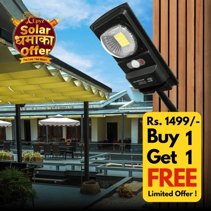 10 Watt Solar Street Light (Buy 1 Get 1 Free)