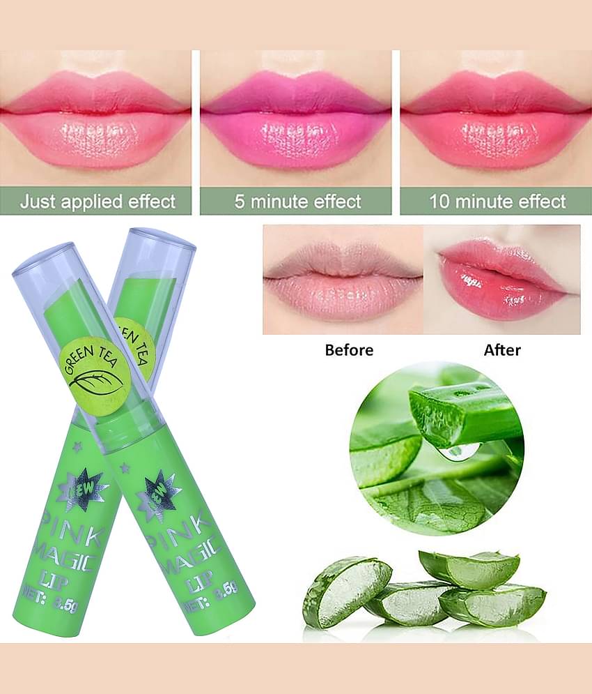 Play Run Pink glossy color changing Lip Gloss (Pack of 2)