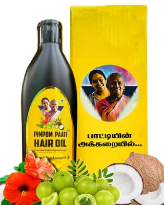 PIMPOM PAATI 200Ml Hair Oil | Hair Oil For Men, Women & Kids | Ifor Hair Growth | Hair Fall Control | Chemical Free PIMPOM PAATI 200Ml Hair Oil | Hair Oil For Men, Women & Kids | Ifor Hair Growth | Hair Fall Control | Chemical Free - Multicolor / 200 ml 
