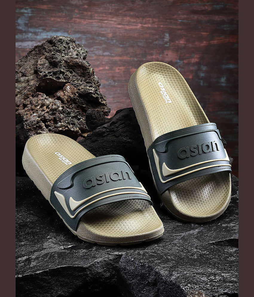 ASIAN Black Men's Slide Flip Flop