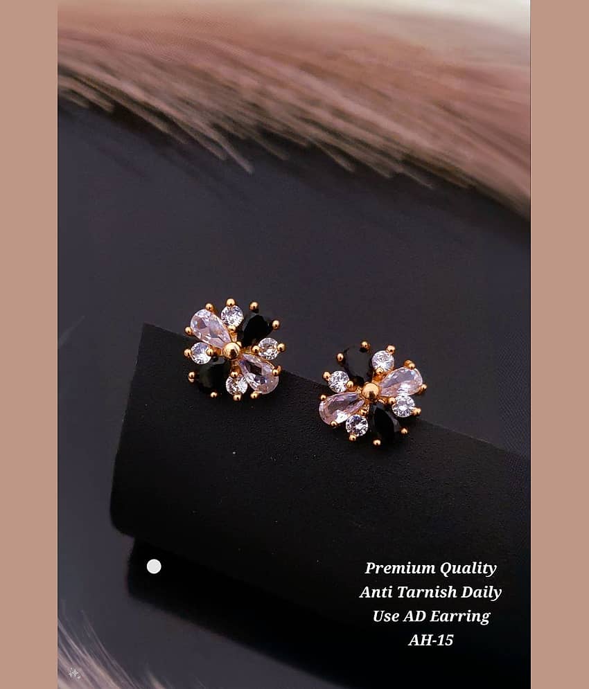 Shivay Fashion Rose Gold Jhumki Earrings ( Pack of 1 )
