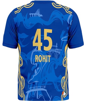 THE BLAZZE Sports India IPL Cricket Team T Shirt Jersey For MensFor Mumbai MI Rohit 45