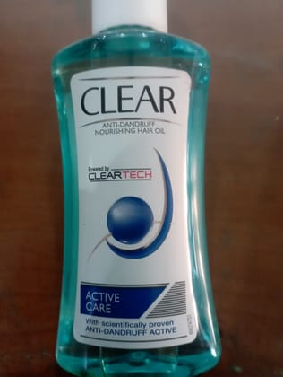 Clear anti dandruff nourishing hair oil powered by cleartech with scientifically proven anti-dandruff active