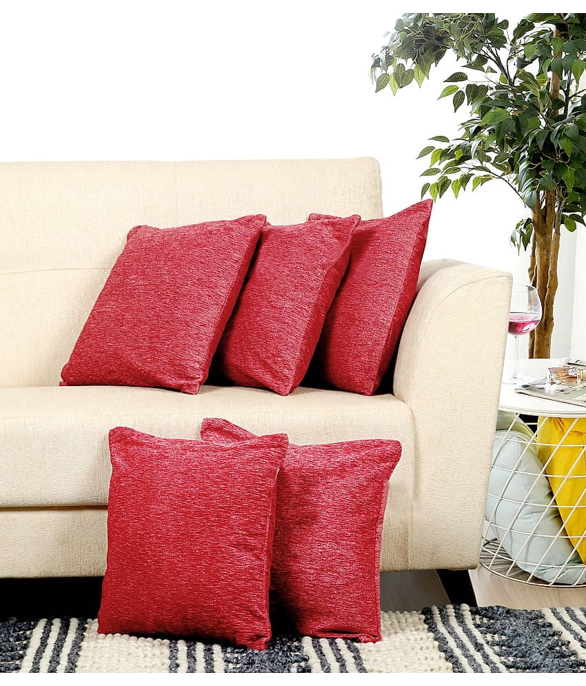 BELLA TRUE  Set of 5 Polyester Cushion Covers 40X40 cm (16X16)