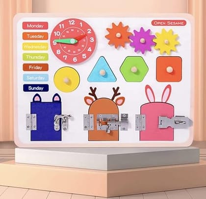Open Sesame Busy Lock Board Toy for Kids|Learning Toy for Kids