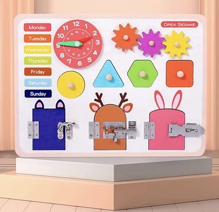 Open Sesame Busy Lock Board Toy for Kids|Learning Toy for Kids