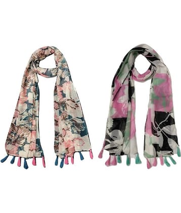 stolevilla Multi Printed Poly Cotton Yarn Stoles