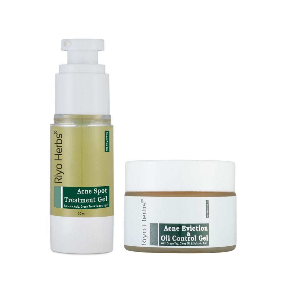 Acne Spot Treatment Gel & Acne Eviction and Oil Control Gel Combo