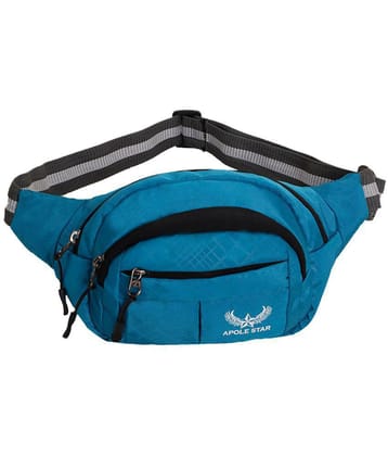 APOLESTAR WAIST BAG /CHEST BAG Polyester Blue Passport Holder - Blue