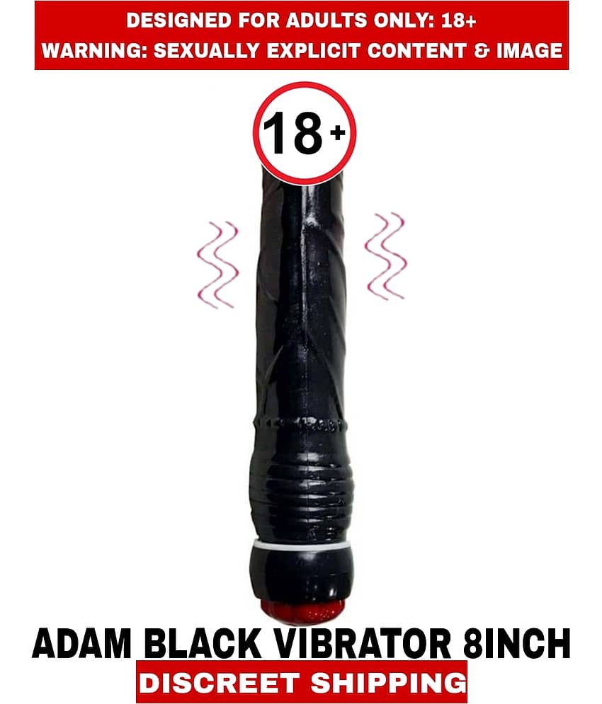 Sexual Wellness Men's Sex Toys Realistic Adam Black 8inch Silicon Vibrator Dildo Sensual Experience Satisfier For Women