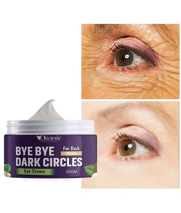 KURAIY Pure Under Eye Cream Enriched to Remove Dark Circles & Wrinkles (50 g) Pack Of 2