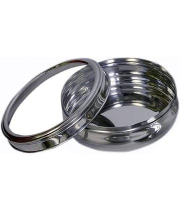 Dynore - 12 No Puri Dabba Steel Silver Food Container ( Set of 1 )
