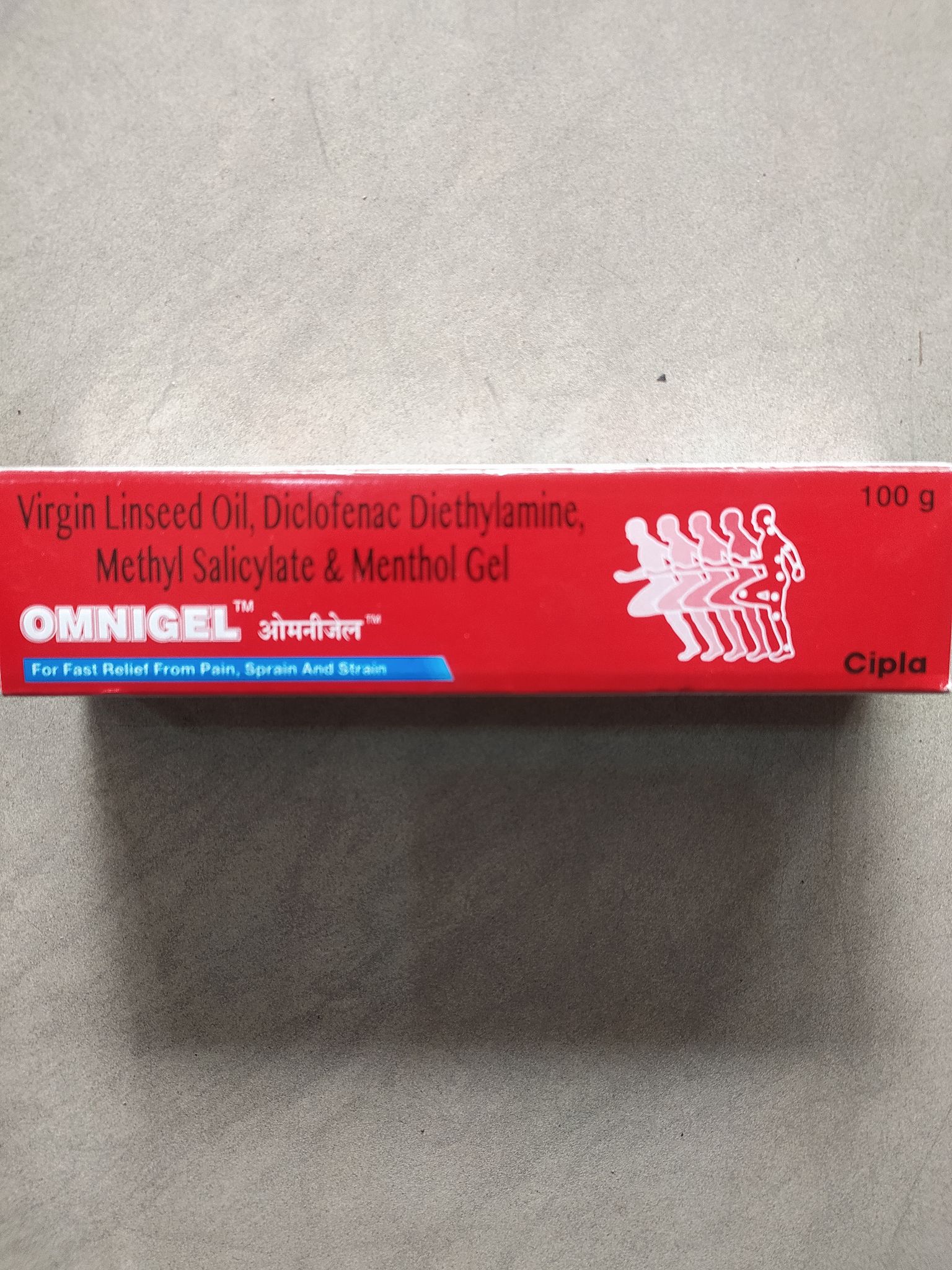 Omnigel For fast relief from pain, sprain and strain 