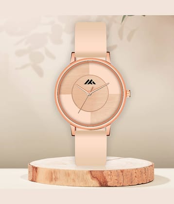 Trex Beige Silicon Analog Womens Watch