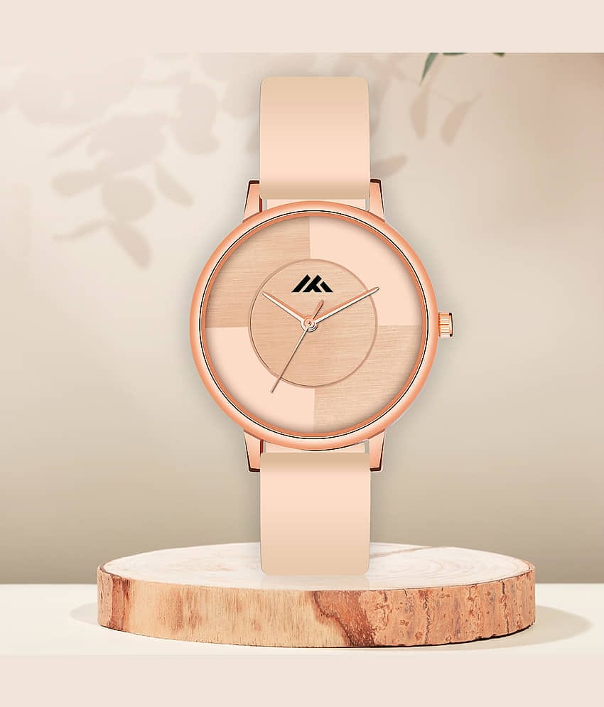 Trex Beige Silicon Analog Womens Watch