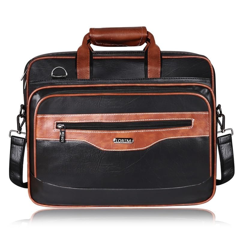 LOREM 28L Messenger Bag For Men - Faux Leather