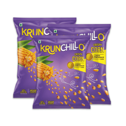 Krunchillo Crispy Lemon Coriander, 30 gm - Pack of 6