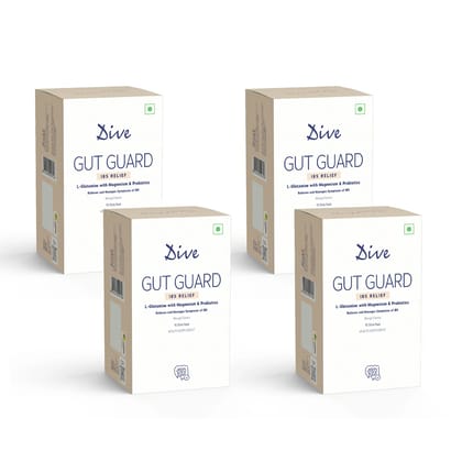 Dive Gut Guard IBS Relief For Constipation Relief & Irritable Bowel Syndrome Supports Digestive Health Prevent Loose Stools, Diarrhoea, Upset Stomach , relieving abdominal pain, bloating Bifidoba