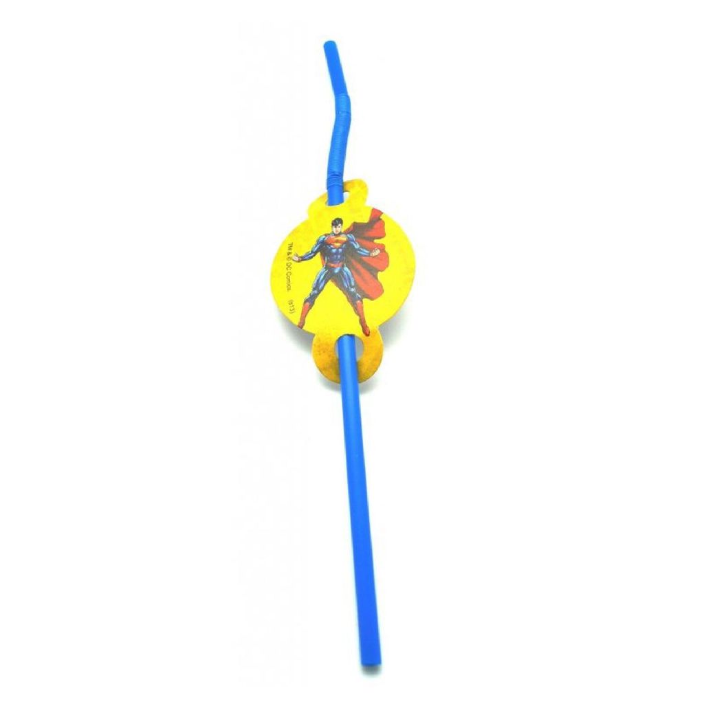 Superman Straws - 10PC - Party and Festive Needs | Buy online on ZillyBuy