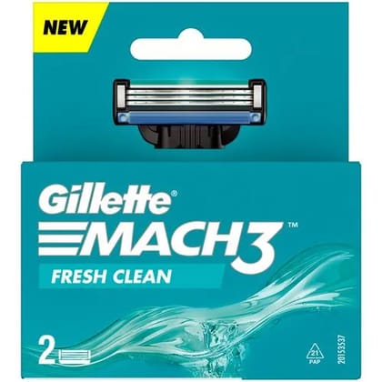 Gillette MACH3 Fresh Clean Replacement Cartridges 2 Pack