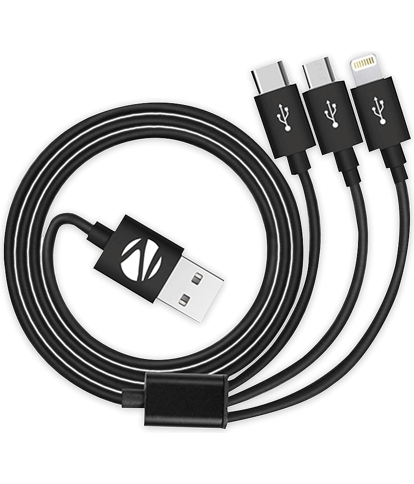 Zebronics Black 3A Multi Pin Cable 1.5 Meter
