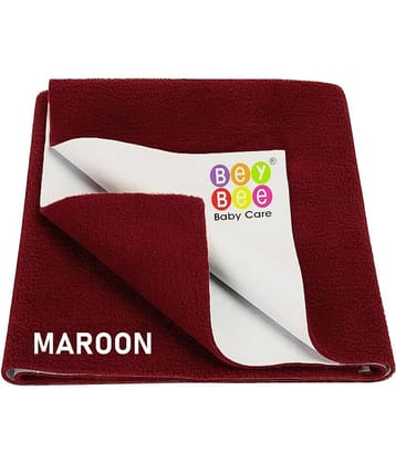 Beybee Maroon Laminated Bed Protector Sheet ( Pack of 2 )