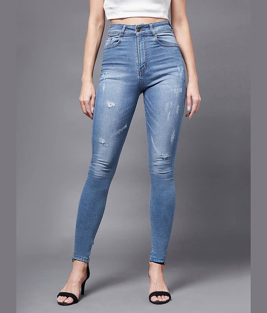 Miss Chase - Blue Denim Skinny Fit Women's Jeans ( Pack of 1 )