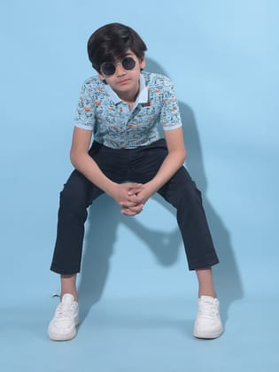 Navy Blue Trousers-11-12Y / Navy Blue