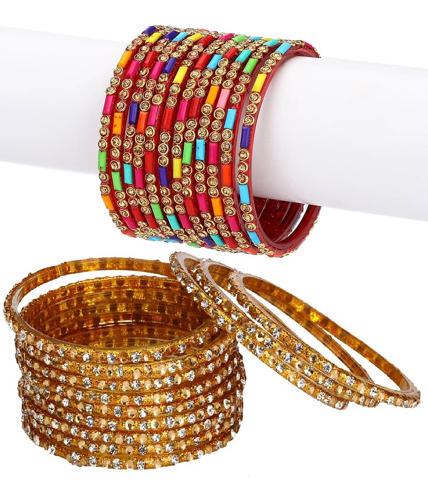 Somil Designer Wedding Fancy Glass Bangle Set For Party, Marriage, Function And Daily Use