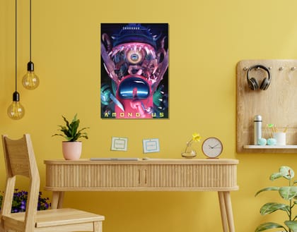 "AMONG US: IMPOSTER PORTAL"- Shiny & Sturdy Metallic Poster  Art That Pops & Sticks (Literally!)-A3