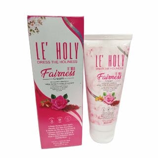 LE HOLY Fairness Cream Almond  Coconut Oil Brightening  Nourishing Daily Cream Suitable for All Skin Types 100 ml
