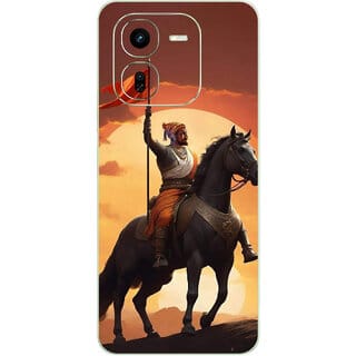 Yug Emporium Back Skin Wrap For iQOO Z9X 5G Premium Quality Full Coverage (Shiva ji) (Back Cover Multicolor)