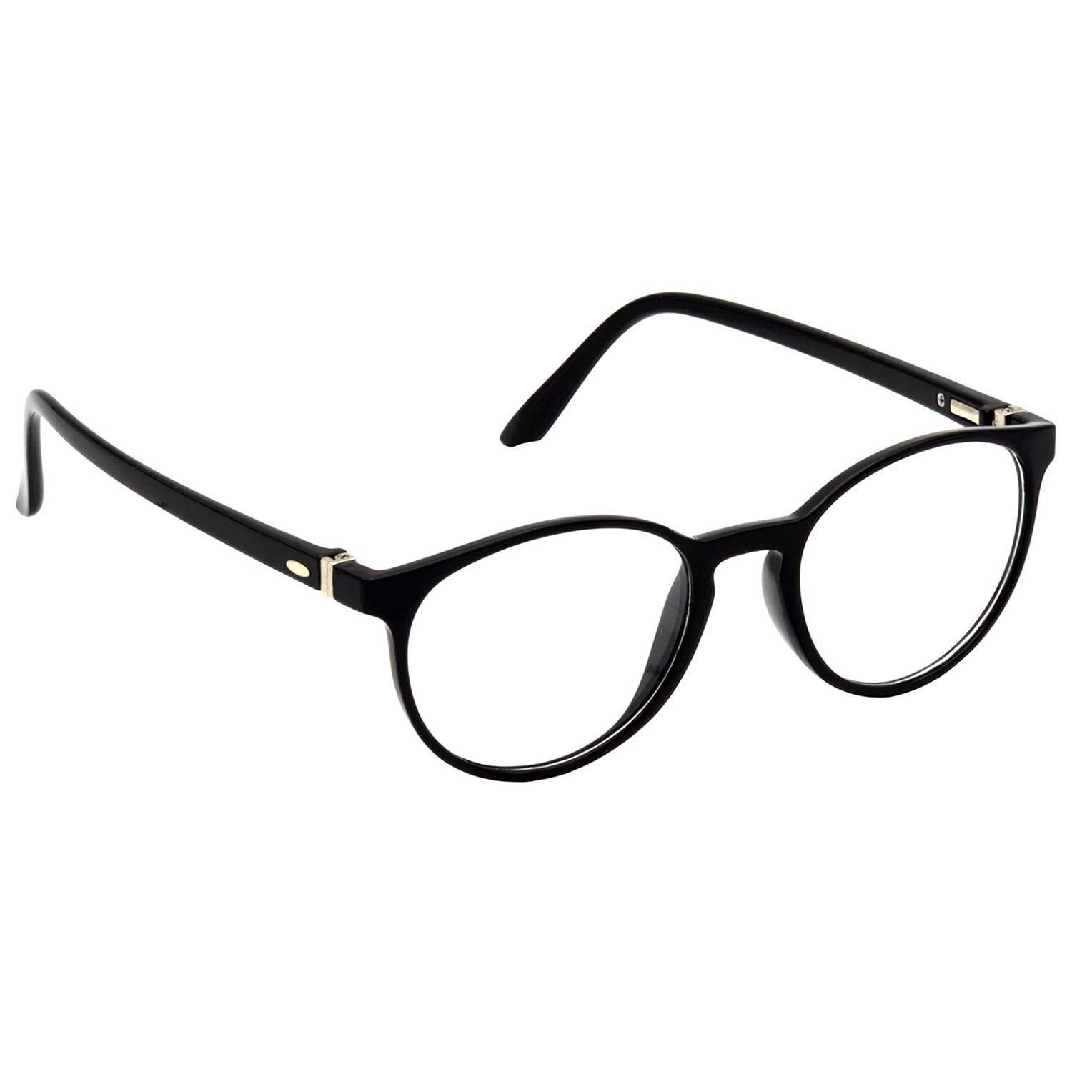 Hrinkar Plastic Full Rim Oval chasma frame Men & Women - HFRM-BK-14