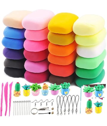 Eclet (Pack of 12) Air Dry Clay, Colorful Children Soft Clay, Creative Art Crafts, Gifts for Kids-Multi Color. Non-Toxic Modeling Magic Fluffy Foam Bouncing Clay Putty Kit for Kids with Tools.99