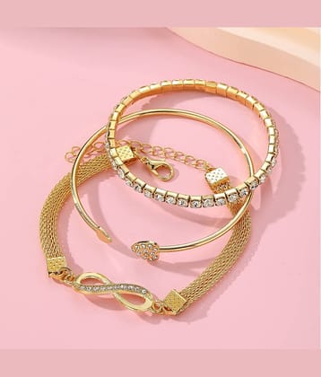 Thrillz Gold Bracelet ( Pack of 3 )