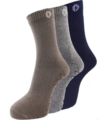 Dollar - Cotton Blend Multicolor Men's Full Length Socks ( Pack of 3 )