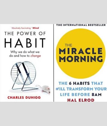 The Miracle Morning & The Power Of Habit ( Set Of 2 Motivational Books)  (Paperback, Charles Duhigg, Erold Hal)